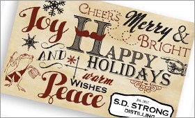 S.D. Strong Distilling Holiday Gift Card